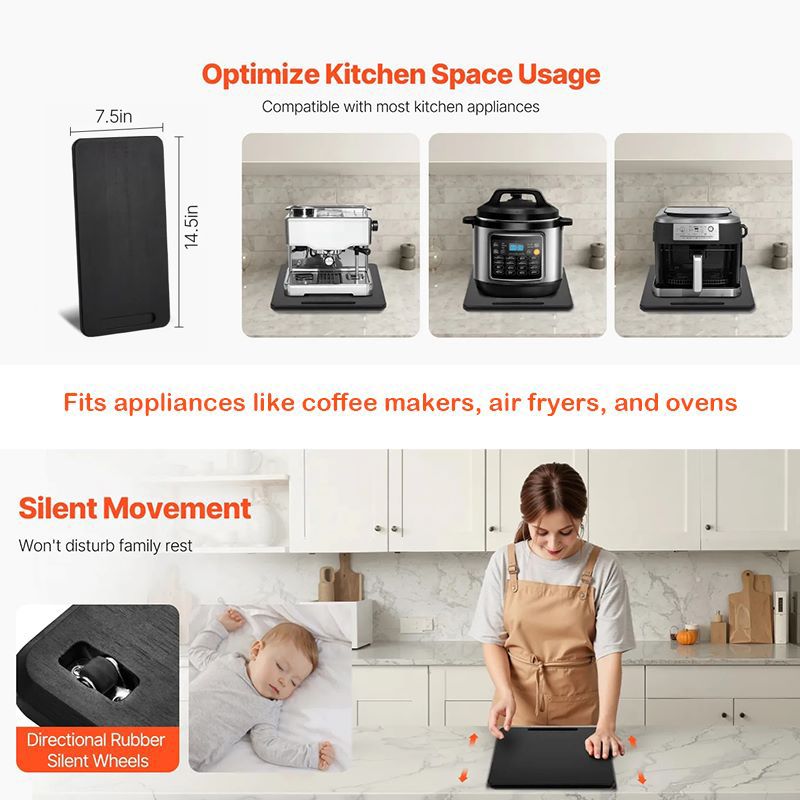 Household Appliance Slider Sliding Tray for Kitchen Countertop