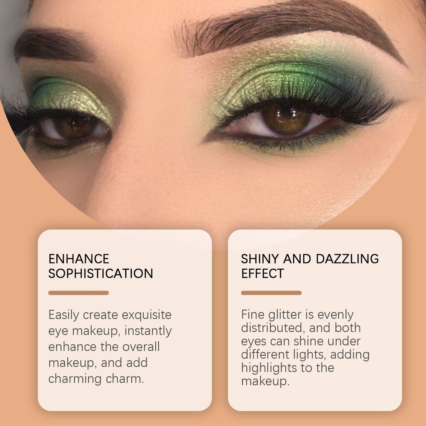 Eelhope(green color) Glitter Liquid Eye Shadow Glitter Liquid Eye Shadow