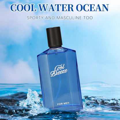 3.4fl Oz Men's Eau De Toilette Spray, Long-Lasting Perfume, Notes Of Mint, Rosemary, Sea Water Flavor, Perfect For Dating, Daily Life, Parties, Gift Giving