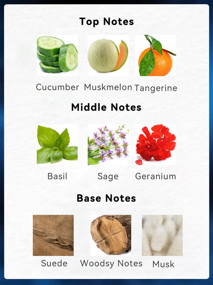 [Long-Lasting Men's Perfume] Long-Lasting3.4F|Oz Men's Eau De Toilette Spray-CucumberMuskmelon,Tangerine Flavor Perfume-Perfectfor Dating, Daily Life, Parties, Gift Giving,Valentine's Day and Other