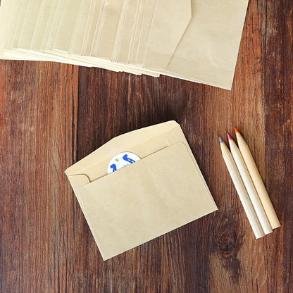 50pcs Gift Card Envelopes, Mini Paper Card Envelopes Covers, Credit Card Envelopes Covers For Christmas Gift Cards Invitations Business Bills Mini Cards