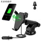 Car Bracket Qi Fast Wireless Chargers for iPhone 8/iPhone X/Samsung Dual-purpose Universal Suckers Car Outlet Holder Stand