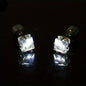 1 Pair, Cool Colorful Flashing Earrings With LED Lights, Colorful Color Change Earrings, New Fashion Unisex Nightlight Party Zircon Earrings, Glow In The Dark Party Supplies