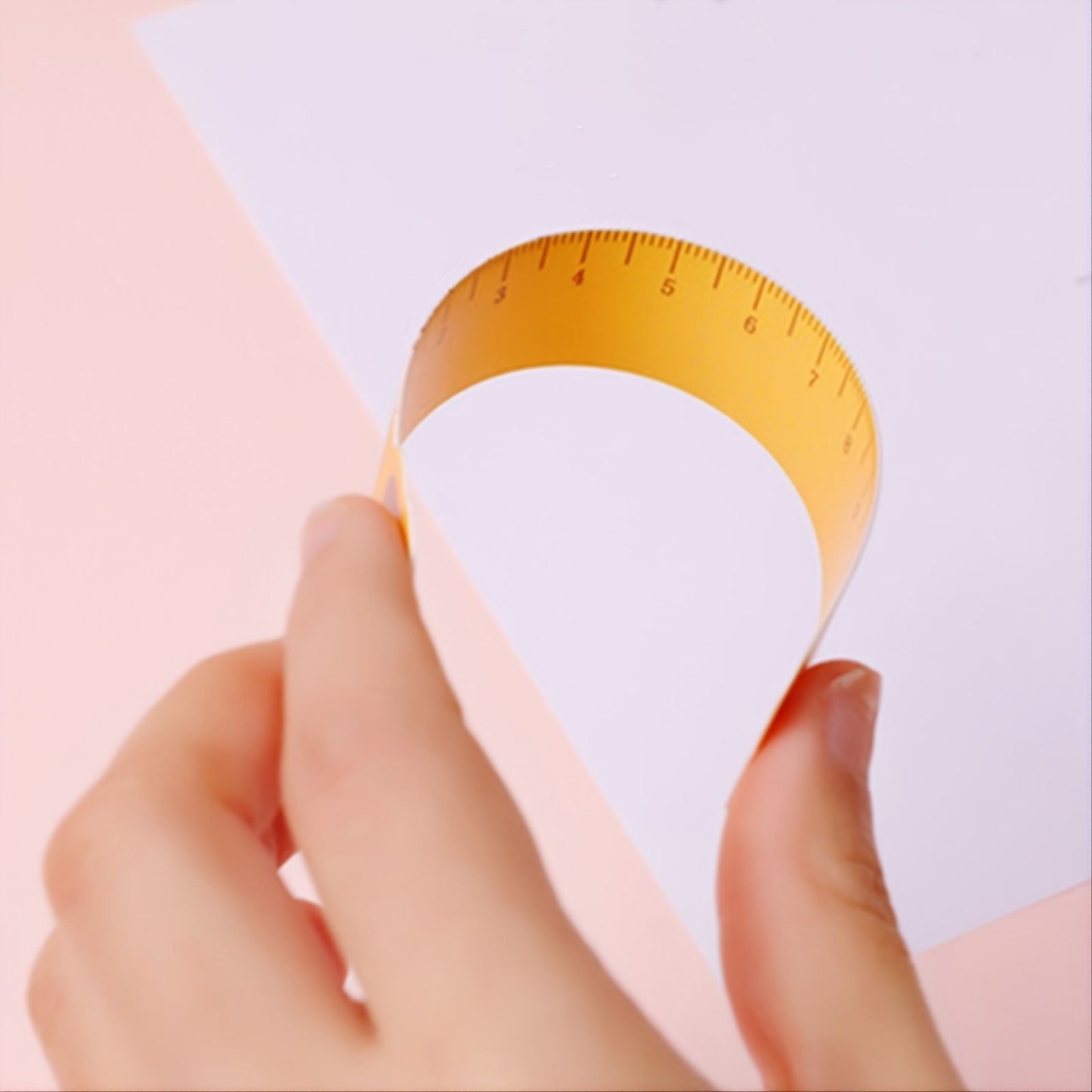 5pcs Cute Animal Ultra-thin Soft Ruler Combination 1.1-6 Inches PP Material