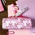 Pen+Gear Bows Pencil Pouch, Pink, Durable Zippered Case for School Supplies