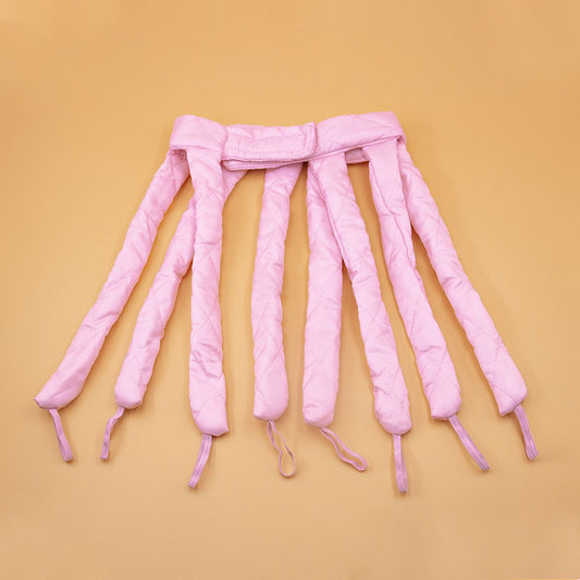 Satin No Heat Curlers for Long Hair - Heatless Curling Rod Headband for Beautiful, Healthy Curls