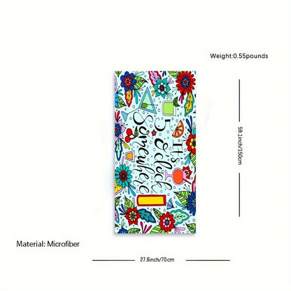 1pc Boho Sandproof Beach Towels, Vacation Beach Accessories, Fast Dry Beach Accessories, For Travel Swim Pool Yoga Camping, Bathroom Accessories