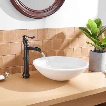 Waterfall Single Hole Single-Handle Vessel Bathroom Faucet With Pop-up | Faucets | Kitchen + Metal