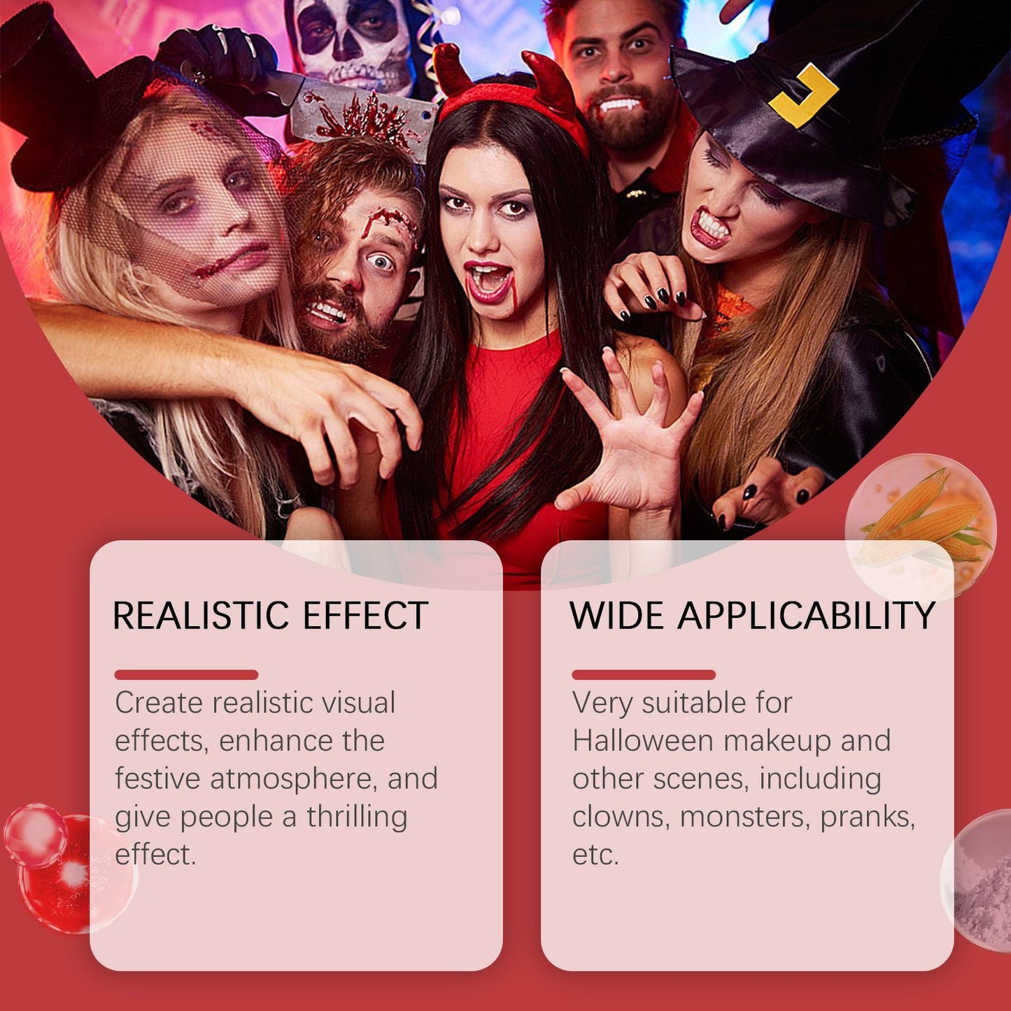 Dowmoo Halloween Makeup Gel, Halloween Party Gel To Create A Holiday y Atmosphere Entertainment Supplies