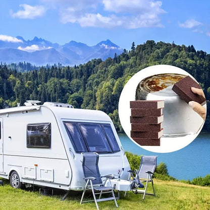 1/2/4pcs, Descaling Magic Cleaning Sponge, Ideal For Kitchen And Bathroom Cleaning, Pot And Teapot Descale Cleaning, Stovetop Pot Kitchen Tools, The Ultimate Solution For Stove Top And Pot Cleaning