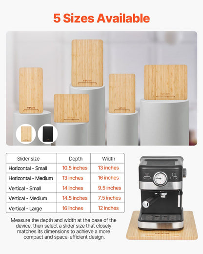 VEVOR Appliance Slider 16 x 12 in Sliding Tray for Kitchen Countertop