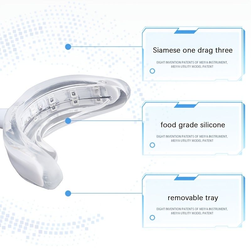 Rechargeable LED Teeth Whitening Tool - Portable, Electric & Mini Light Oral Care for a Brighter Smile!