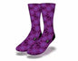 CANNABIS FLOWER FOREST Fun Weed Socks (Purple)
