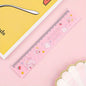 Cartoon Acrylic Ruler Student Office Drawing Measuring Ruler Color Cute 7.87inch Ruler Daily Office Supplies