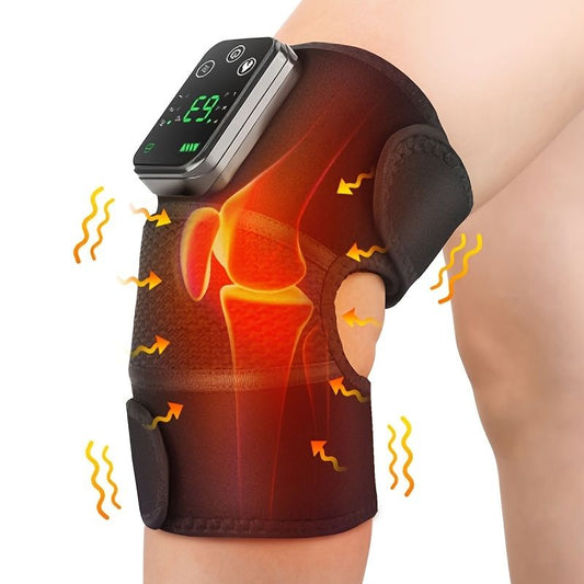Relieve Knee, Shoulder & Elbow Pain with this Cordless Heated Knee Brace Shoulder Wrap - 3 Adjustable Temperatures & Vibration Massage - Perfect Gift for Birthdays & Valentine's Day!