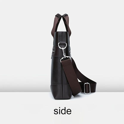 Men's Bag Briefcase Europe And America Men's Business Commuting Handbag Single Shoulder Crossbody Bag Cross Style Computer Bag