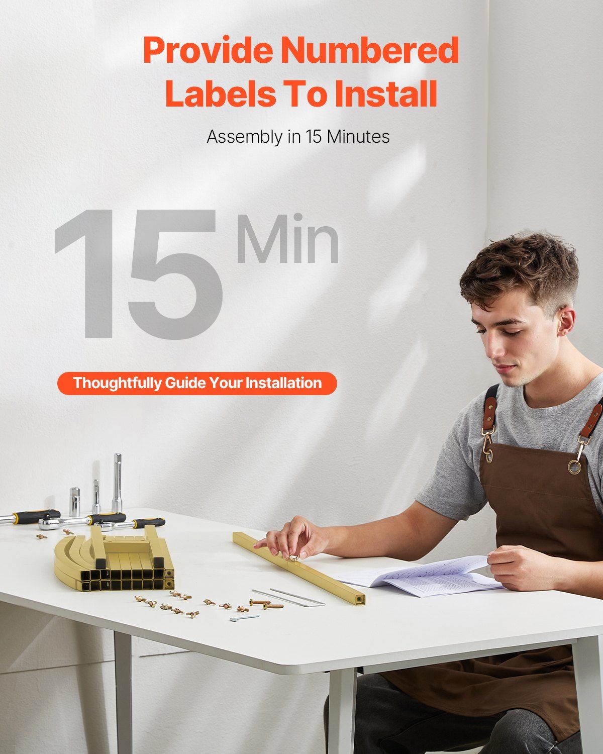 VEVOR Metal Arch Backdrop Stand Set of 2 Stand with Case Connection for Wedding