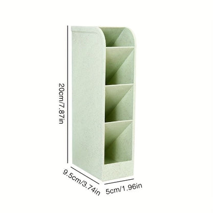 4pcs Multi-Functional Pen/Pencil Markers Holder, Diagonal Matte Pen Holder, Desk Desktop Storage Box, Stationery Rack Frosted Transparent