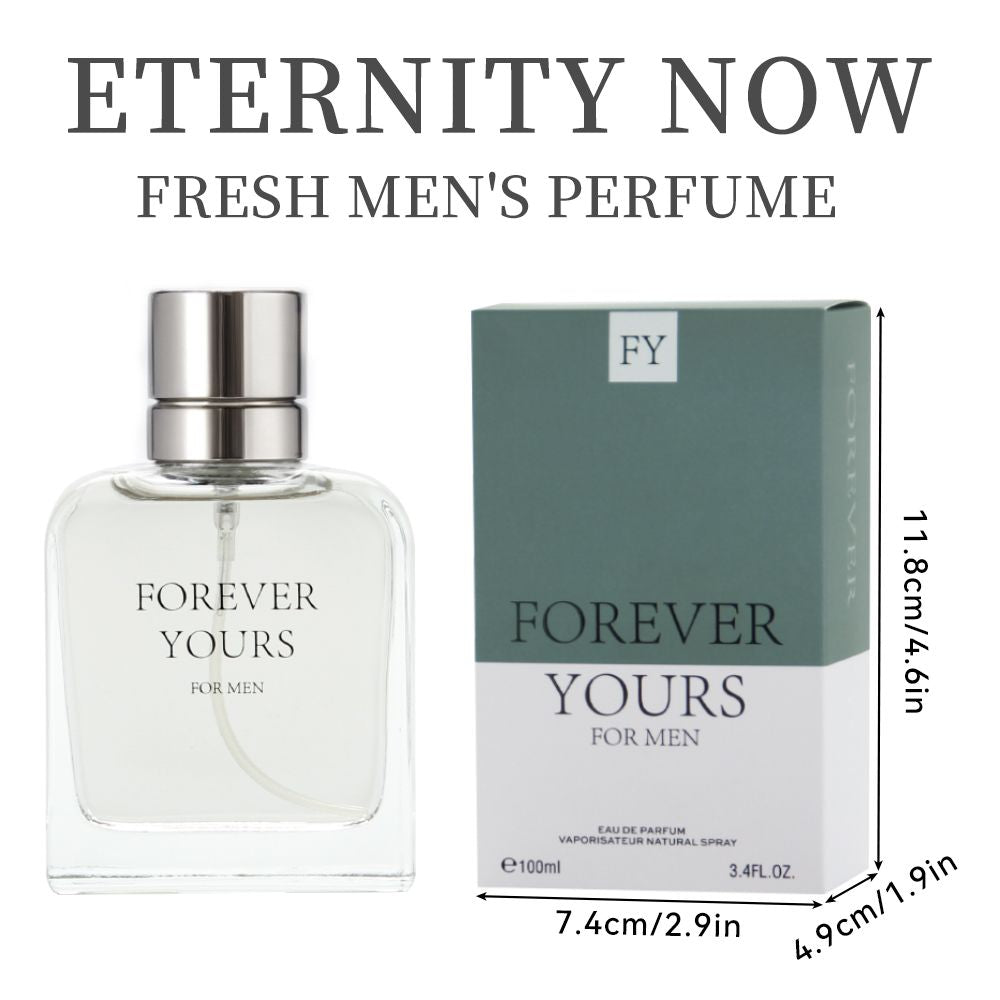 3.4 Fl Oz Men's Eau De Parfum Spray - a Amber Fougere fragrance for men- With Coconut Nectar,Star Anise and Ginger - Medium Intensity Perfume
