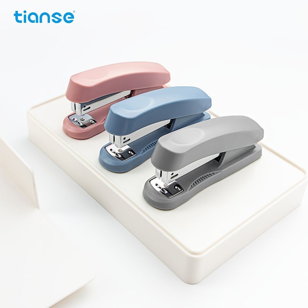 1pc TIANSE 50 Sheets Capacity Desktop Stapler For Office Home School Students
