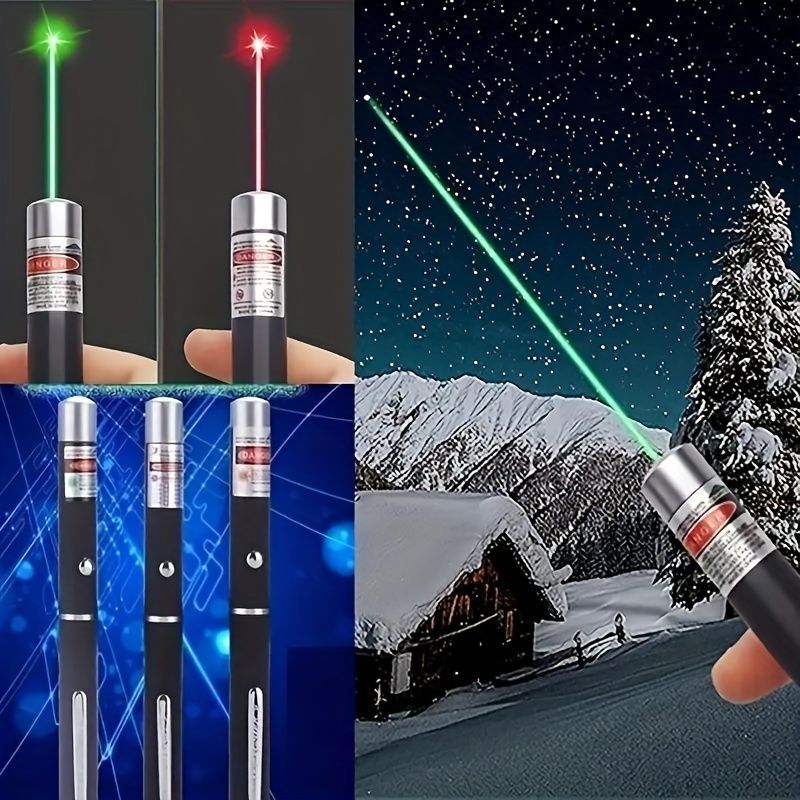 1pc Laser Pointer Laser Pen Laser Flashlight Portable Handheld Flashlight For Cats Dogs Pet Interactive Toys Laser Presentation (Two AAA Battery Not Included)