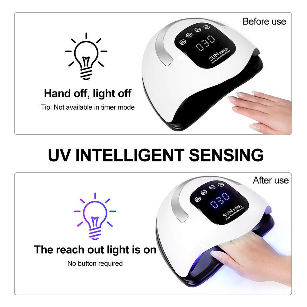 X19 UV LED Nail Lamp For Fast Drying Gel Nail Polish 72LEDS Nail Dryer With Auto Sensor Professional Manicure Salon Tool