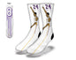 BLACK MAMBA OUT Fun Basketball Socks (White)