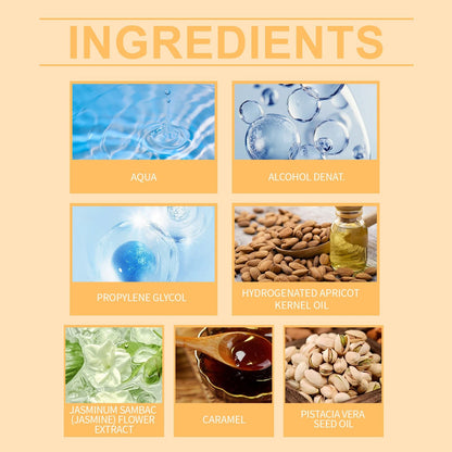 Roxelis Light Brazilian Perfume For Women Fresh And Natural Lasting Scent Jasmine Wood Scented Fragrance