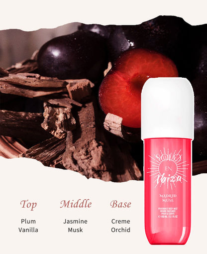 [SOLO EN IBIZA Mist] 4pcs Set SOLO EN IBIZA6.1fl.oz Long-Lasting Hair & Body Fragrance Misfor Women Perfect for Dating, Parties and GiftGiving