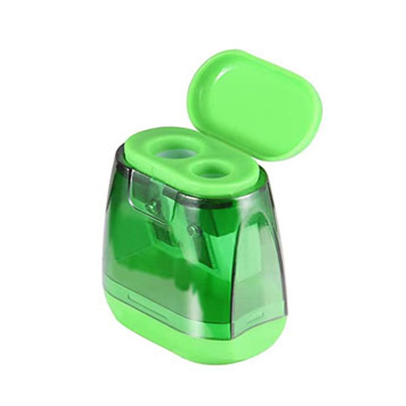 Pencil Sharpeners, Manual Pencil Sharpener,Dual Holes Handheld Pencil Sharpeners With Lid For Kids Adults School Office Home Supply