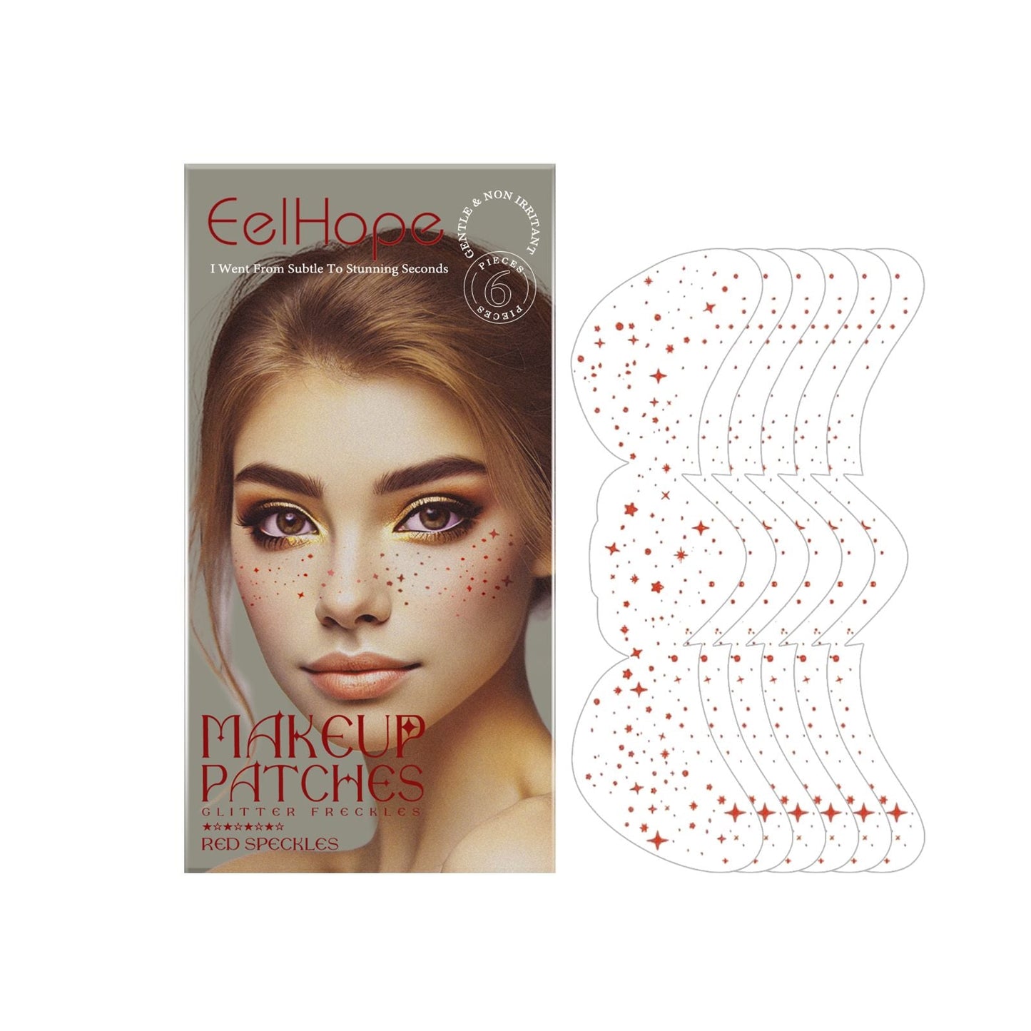 Eelhope Red Spot Tattoo Stick Everyday Easy To Create Charm Freckle Makeup Beauty Makeup Stickers