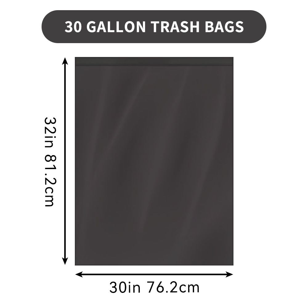45 Pieces Puncture Tear Resistant Trash Bags, 30 Gallon Capacity, Multipurpose Cleaning Supplies For Industrial, Garden, Home, And Commercial Use - Durable, Leak-Proof