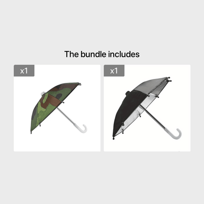 Motorcycle Bicycle Mobile Phone Holder Umbrella, Portable Waterproof Anti-permeability Mini Umbrella Smartphone Motorcycle Decoration Accessories