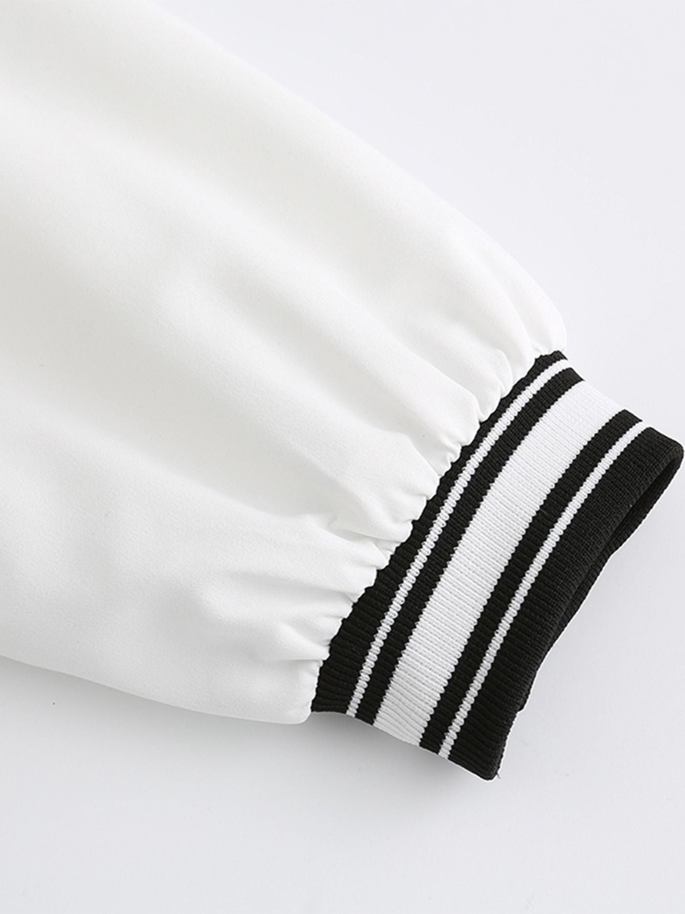 Women's Varsity Jacket Vintage Letter Print Cropped Baseball Coat 90's Fashion Streetwear Bomber Outer Coat