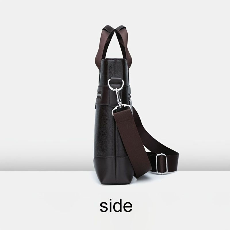 Men's Bag Briefcase Europe And America Men's Business Commuting Handbag Single Shoulder Crossbody Bag Cross Style Computer Bag