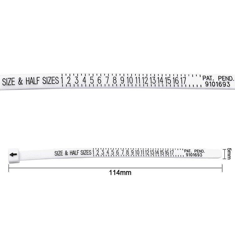 5pcs Ring Size Ruler Ring Measurement Tool Hand Ring Ring Size Measurement Ring Gauge Finger Gauge Real Tester