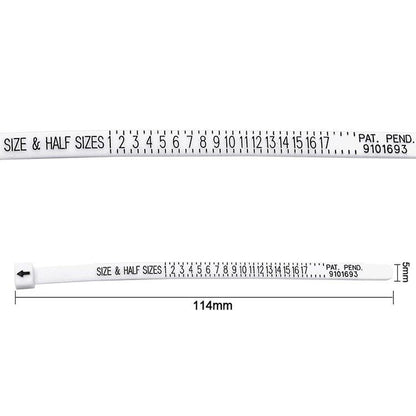 5pcs Ring Size Ruler Ring Measurement Tool Hand Ring Ring Size Measurement Ring Gauge Finger Gauge Real Tester