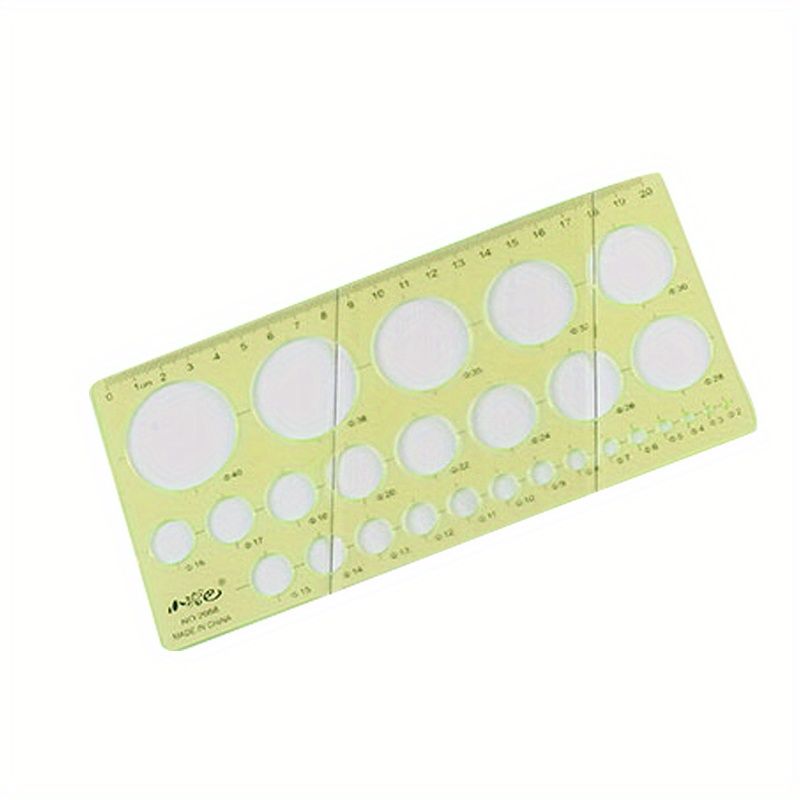 1pc Creative Plastic Transparent Drawing Square Ruler Measuring Tool Learning Stationery Drawing Template