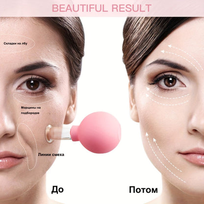 Reduce Puffiness & Improve Skin Health with Vacuum Cupping Glass Jar Cellulite Massager!