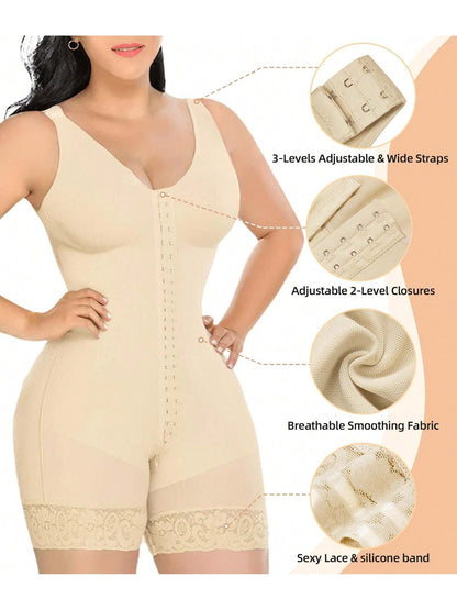 Fajas Colombianas Shapewear for Women Tummy Control Post Surgery Full Body Shaper Butt Lifter with Zipper Crotch,corset tops for women,fajas colombianas moldeadoras