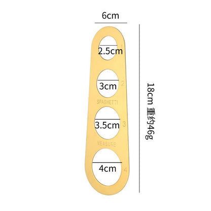 Stainless Steel Spaghetti Measurer Pasta Noodle Measure Cook Kitchen Cake Ruler Tapeline Free Measuring Tool