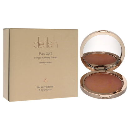 Pure Light Compact Illuminating Powder- Lustre by Delilah for Women - 0.34 oz Powder