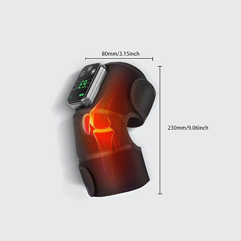 Relieve Knee, Shoulder & Elbow Pain with this Cordless Heated Knee Brace Shoulder Wrap - 3 Adjustable Temperatures & Vibration Massage - Perfect Gift for Birthdays & Valentine's Day!