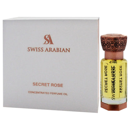 Secret Rose by Swiss Arabian for Unisex - 0.4 oz Parfum Oil