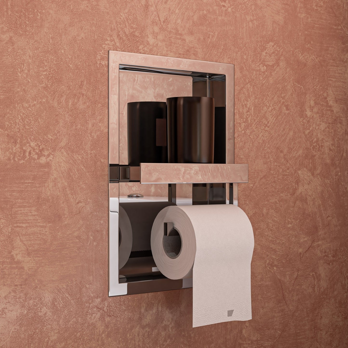 AlFI brand ABTPN88 Recessed Toilet Paper Holder Niche