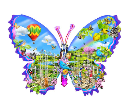 Garden Butterfly Shaped Puzzle