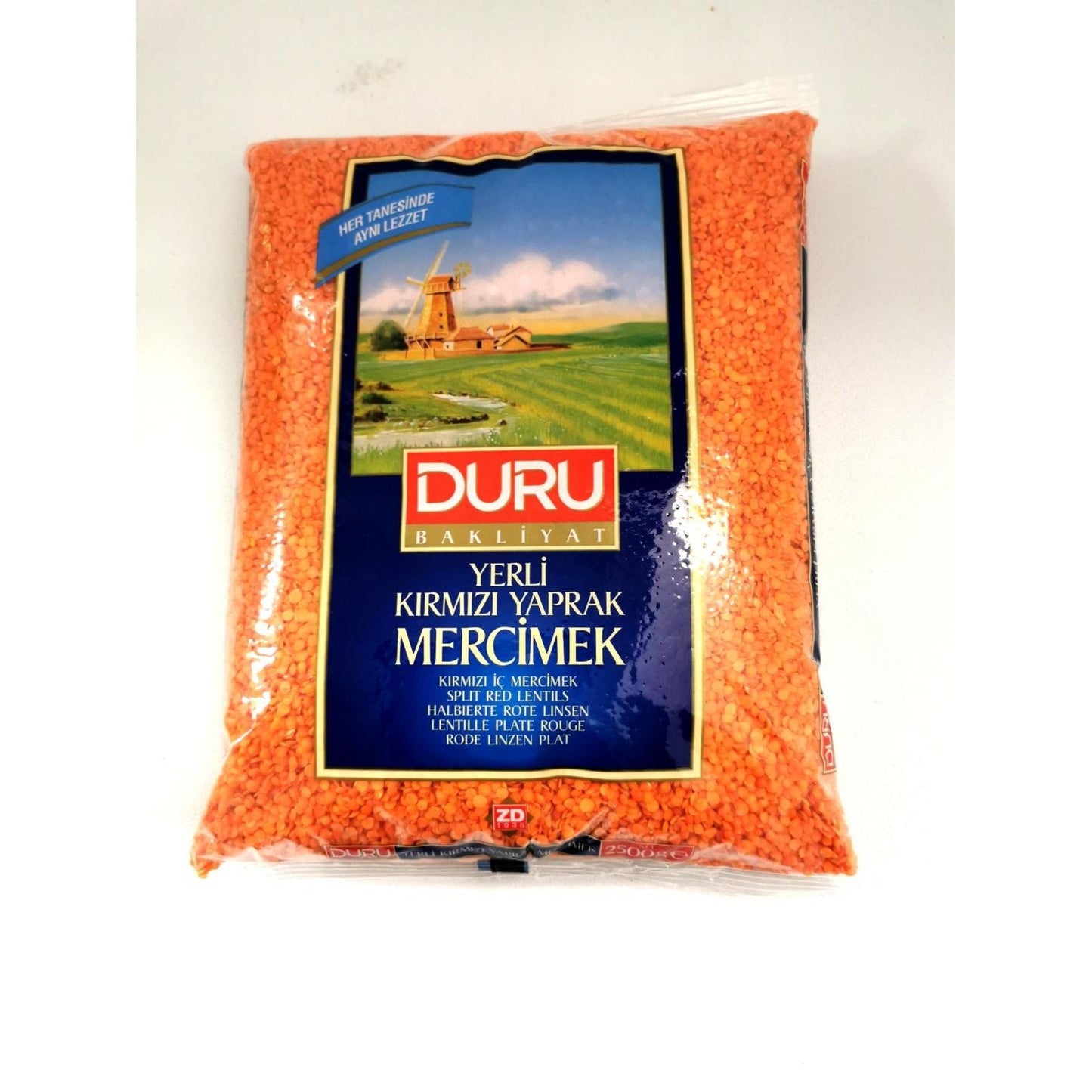 Duru Kirmizi Yaprak Red Lentils Bulk - 2.5Kg Pack of High-Quality Nutritional Legumes