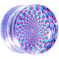 Clear Acrylic Optical Illusion Saddle Plug 14mm to 25mm