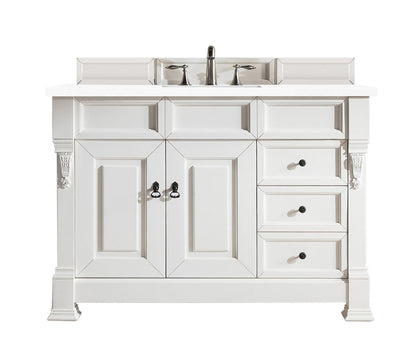 Brookfield 48" Single Vanity Cabinet, Bright White