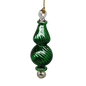 Shiny and Cute Egyptian Glass - Swirled Bauble - Green